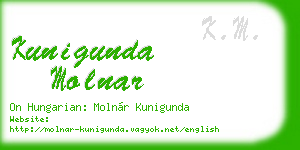 kunigunda molnar business card